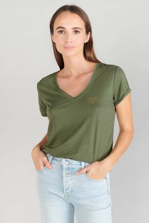 Le Temps Des Cerises FSMALLVTRAME0MC231 - T-shirt basique - green
