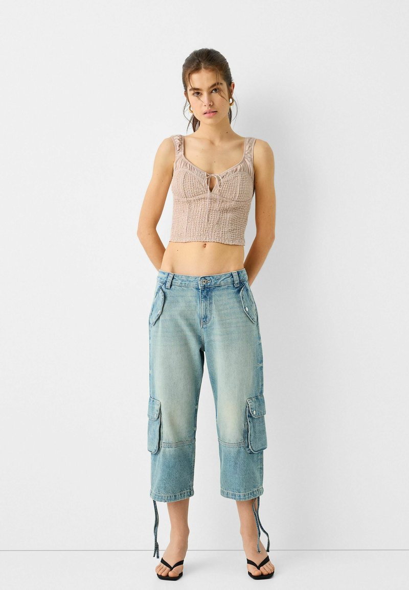 Bershka Top gemêleerd bruin