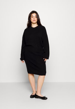 Tommy Hilfiger Curve WAISTED DRESS - Φόρεμα-πουλόβερ - black