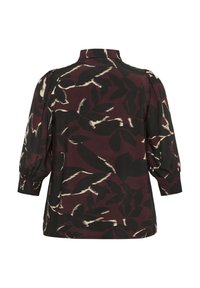 Kaffe Curve MILANA - Gombos blúz - windsor wine/black flower