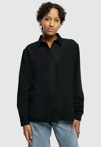 Button-down blouse - black
