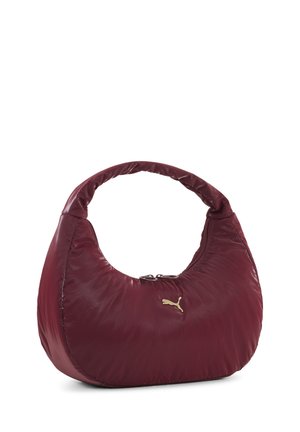 Handbag - ruby shimmer-metallic gold logo