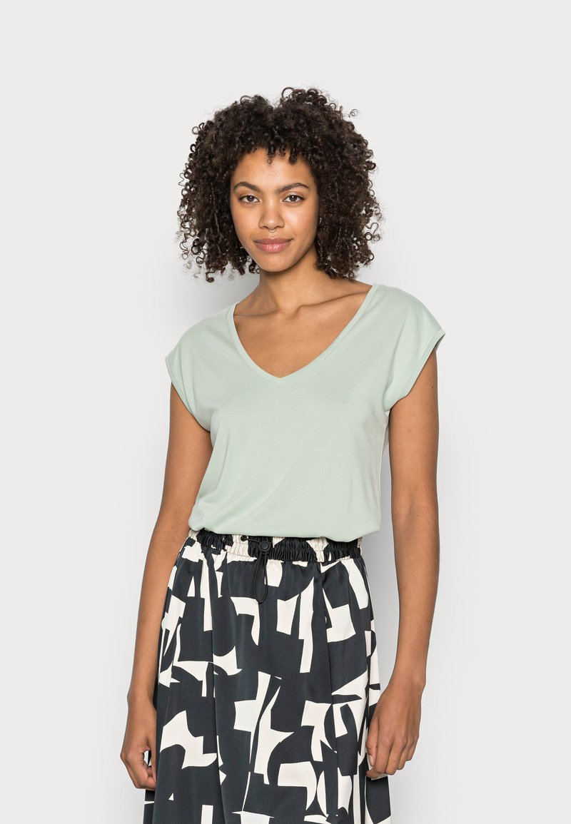 Pieces PCKAMALA - T-shirt básica - silt green