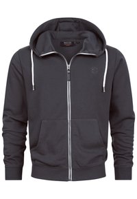 INDICODE JEANS Tröja med dragkedja - dk grey