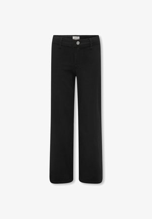 ONLY GIRLS, WIDE-FIT JEANS KOGSYLVIE WIDE LEG FIT JEANS - Traperice ravnih nogavica - black