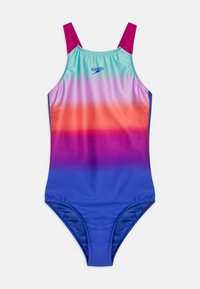 Speedo - GIRLS PRINTED PULSEBACK - Maillot de bain - pink/royal blue Image miniature 1