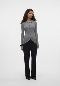 Vero Moda VMWILLOW - Chaqueta de punto - medium grey