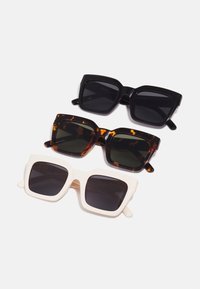 SUNGLASSES SKYROS UNISEX 3 PACK - Aurinkolasit - brown/black/white