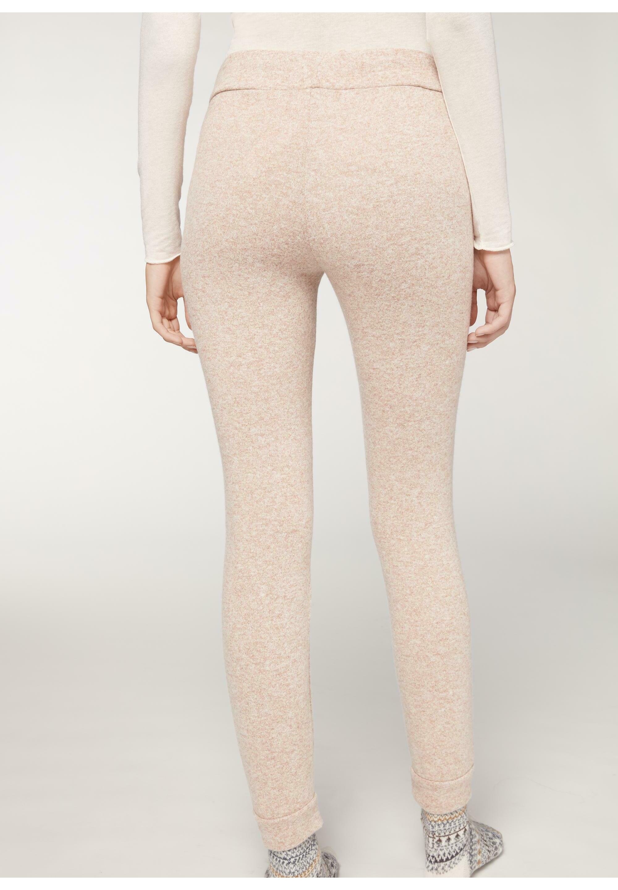 Calzedonia Pantaloni sportivi - light natural blend/fuxia - Zalando