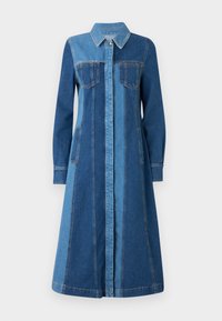 LONG SLEEVE  - Robe en jean - two tone denim