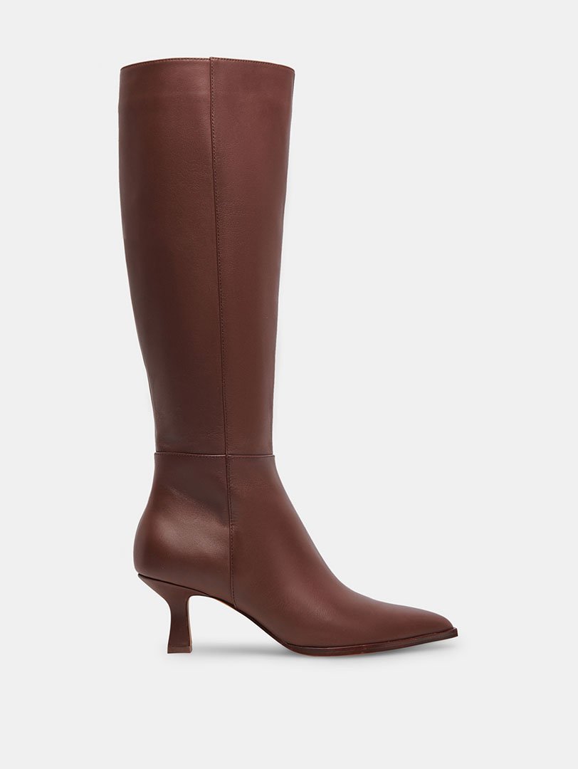 Bottes DV Dolce Vita Marron Boucles En Cuir - Taille US 6.5 Femme - Occasion