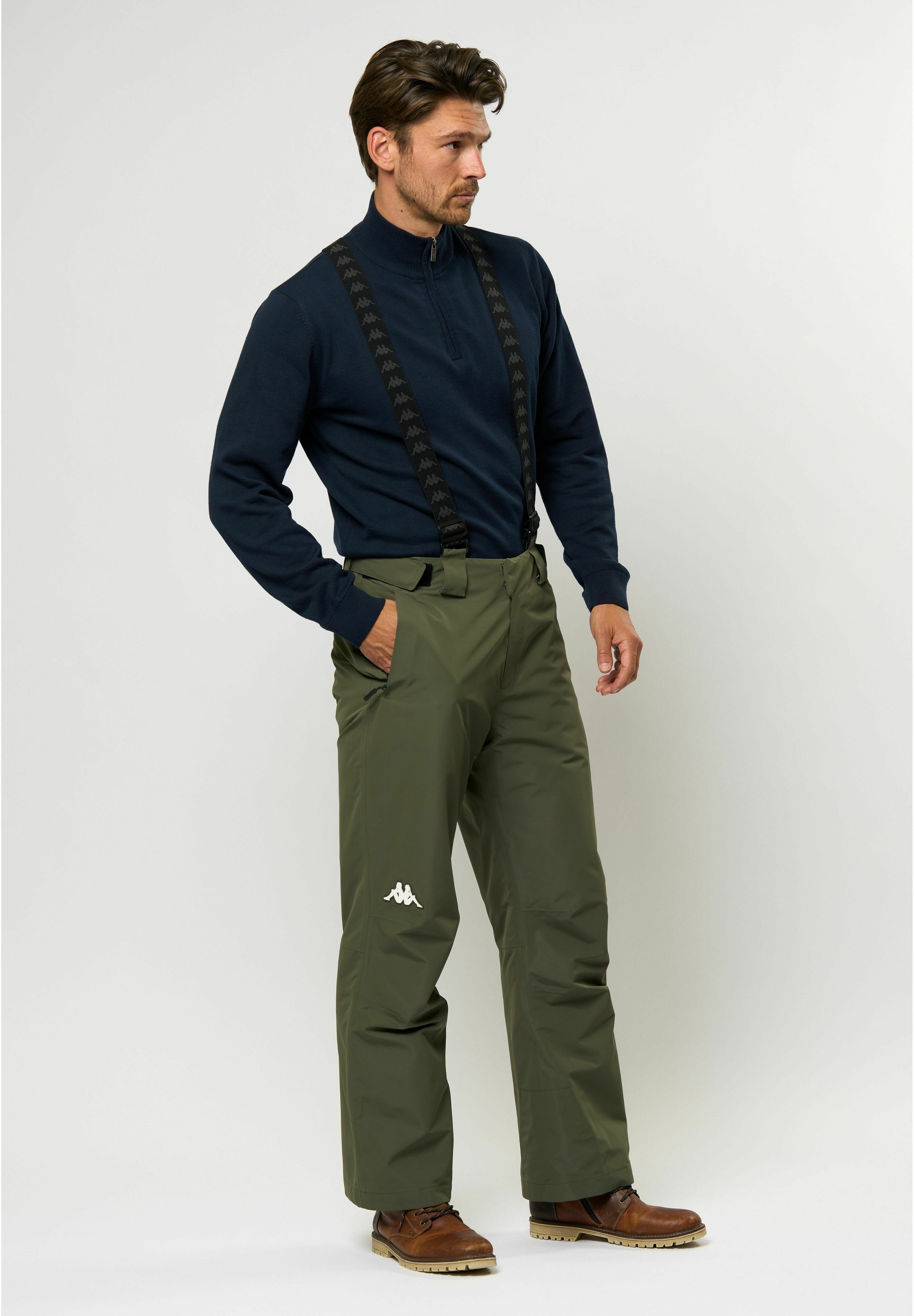 Kappa KMSKI PANT - NAVIAS - Ski pants - green africa/green - Zalando