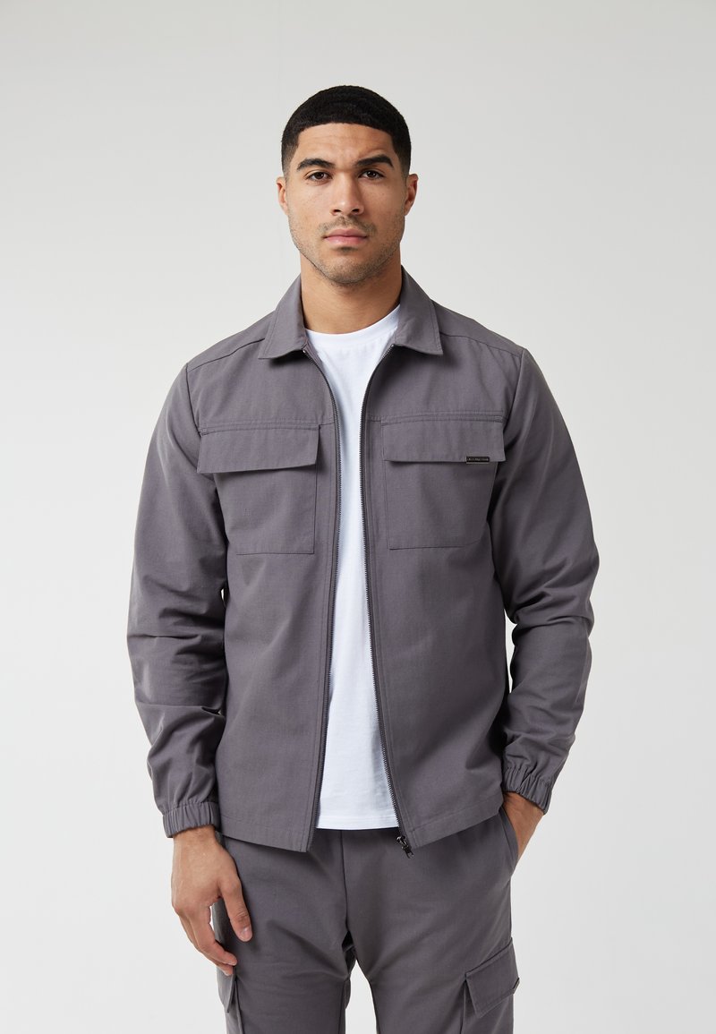 CLOSURE London SMART UTILITY OVERSHIRT ciemnoszary