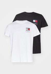 TJM SLIM FLAG TEE 2 PACK - Printtipaita - white/black