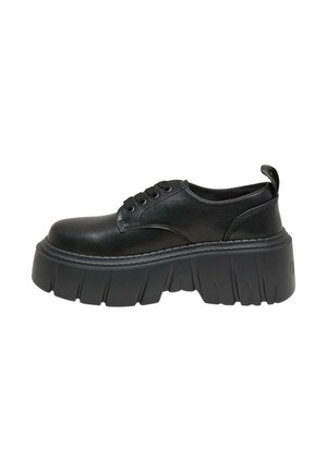 Platform ankle boots - black