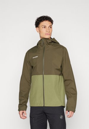 LINARD LIGHT HOODED JACKET MEN - Hardshell-jakke - marsh/dark marsh