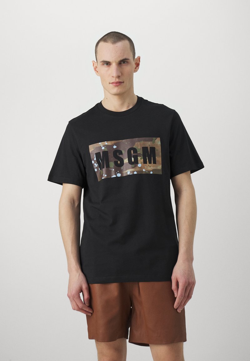 MSGM Potiskana majica - black