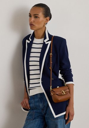 Lauren Ralph Lauren LEATHER SMALL BLAIKE CROSSBODY BAG - Schoudertas - brown