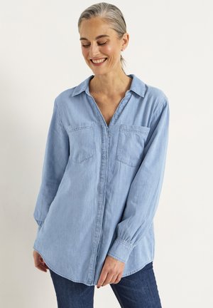 WITH BUTTONS - Overhemdblouse - light blue denim