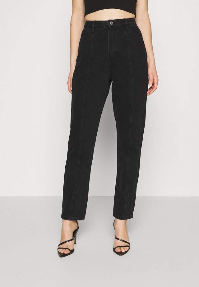 SEAM DETAIL - Jean droit - washed black