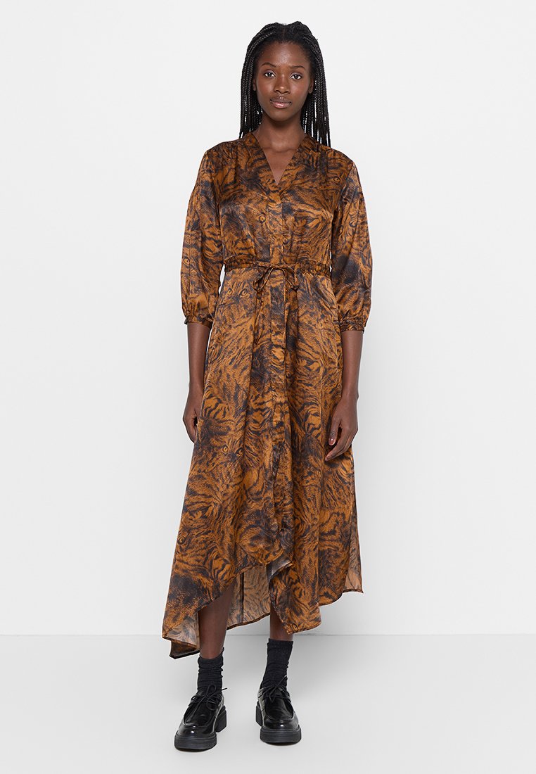 AllSaints Jurk bruin AllSaints Jurk bruin