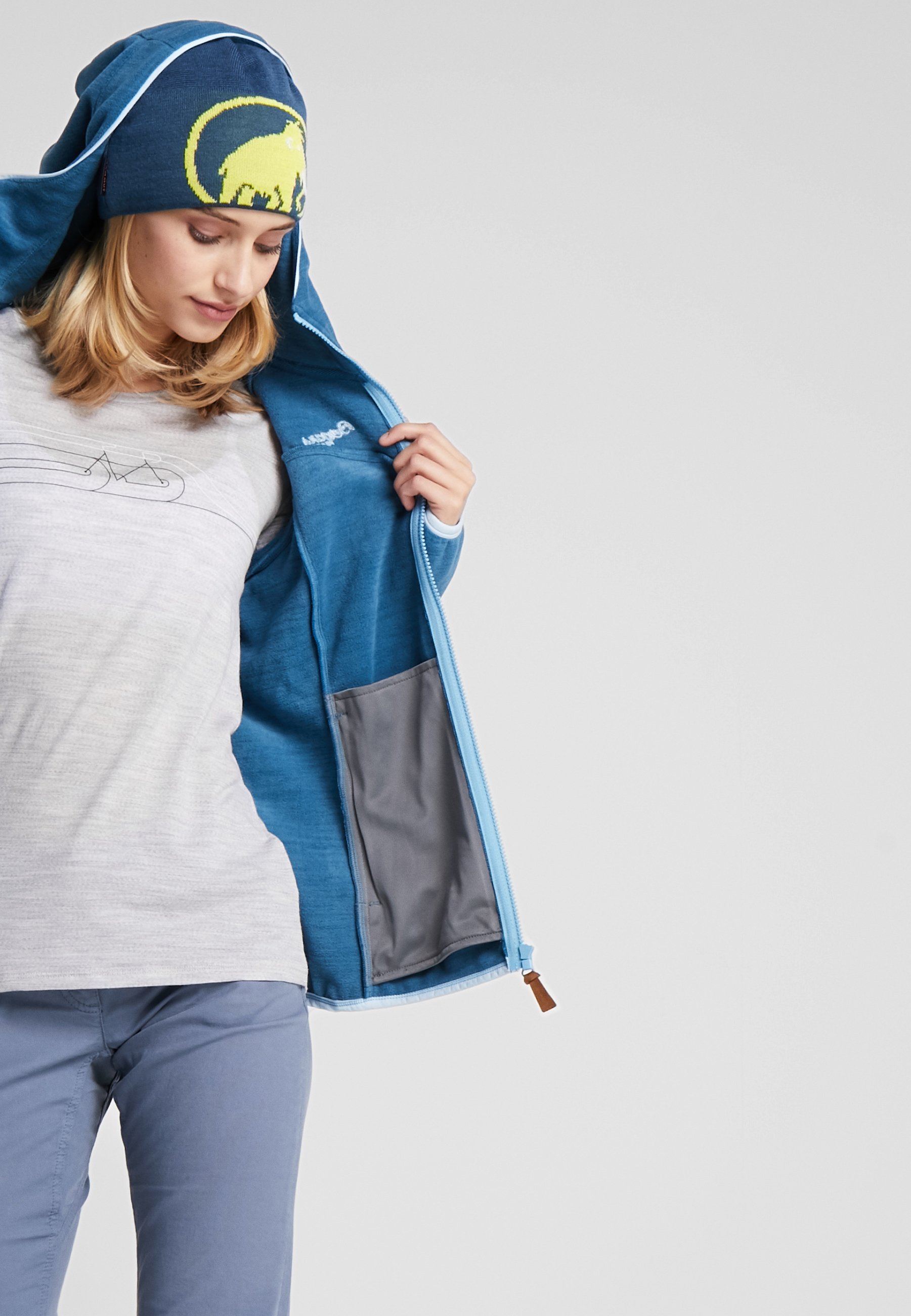 Bergans HAREID Fleecejakke stoneblue Zalando.no Bergans HAREID Fleecejakke stoneblue Zalando.no