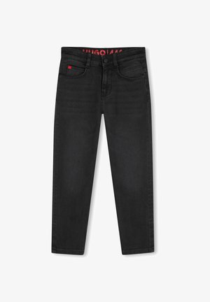 HUGO Kids, PANTALON EN DENIM - Jeans fuselé - denim black lave