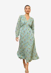 PETITE FIT CREW NECK SHORT SLEEVE MIDI - Vestito casual - green spot