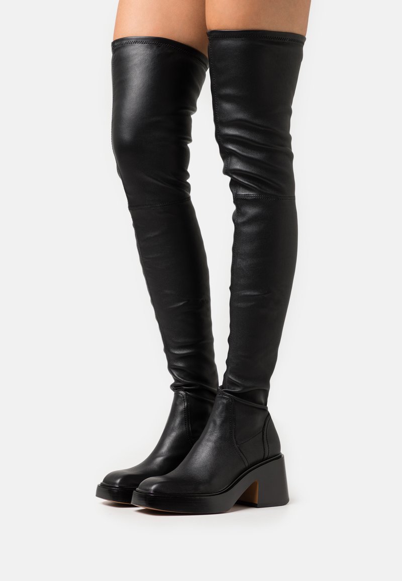 maje Overtheknee boots noir/black Zalando.de