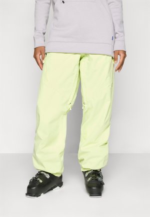 WOMENS RESERVE RELAXED PANTS - Pantalones de esquí - glow yellow green