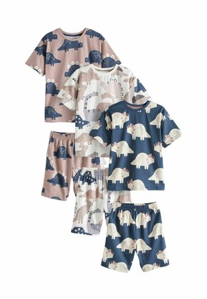 3 PACK SET - Set lenjerie de noapte - navy blue cement grey dinosaurs