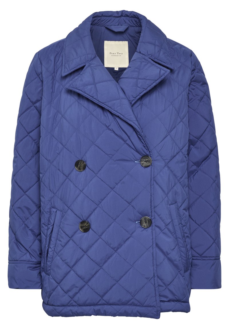 Part Two Wintermantel lichtblauw