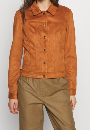 Chaqueta de cuero sintético - brown