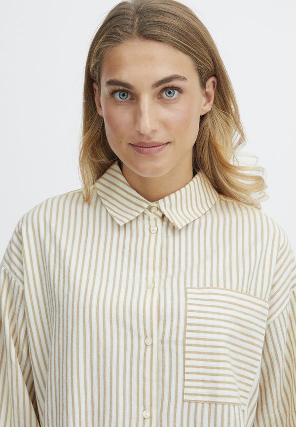 FRKaja - Button-down blouse - silver mink aop a2