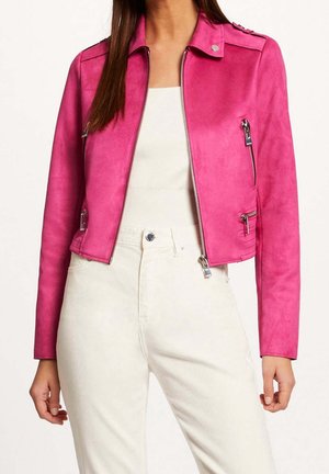 Morgan Chaqueta de cuero sintético - mottled pink