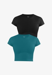 Unselected, petrol schwarz