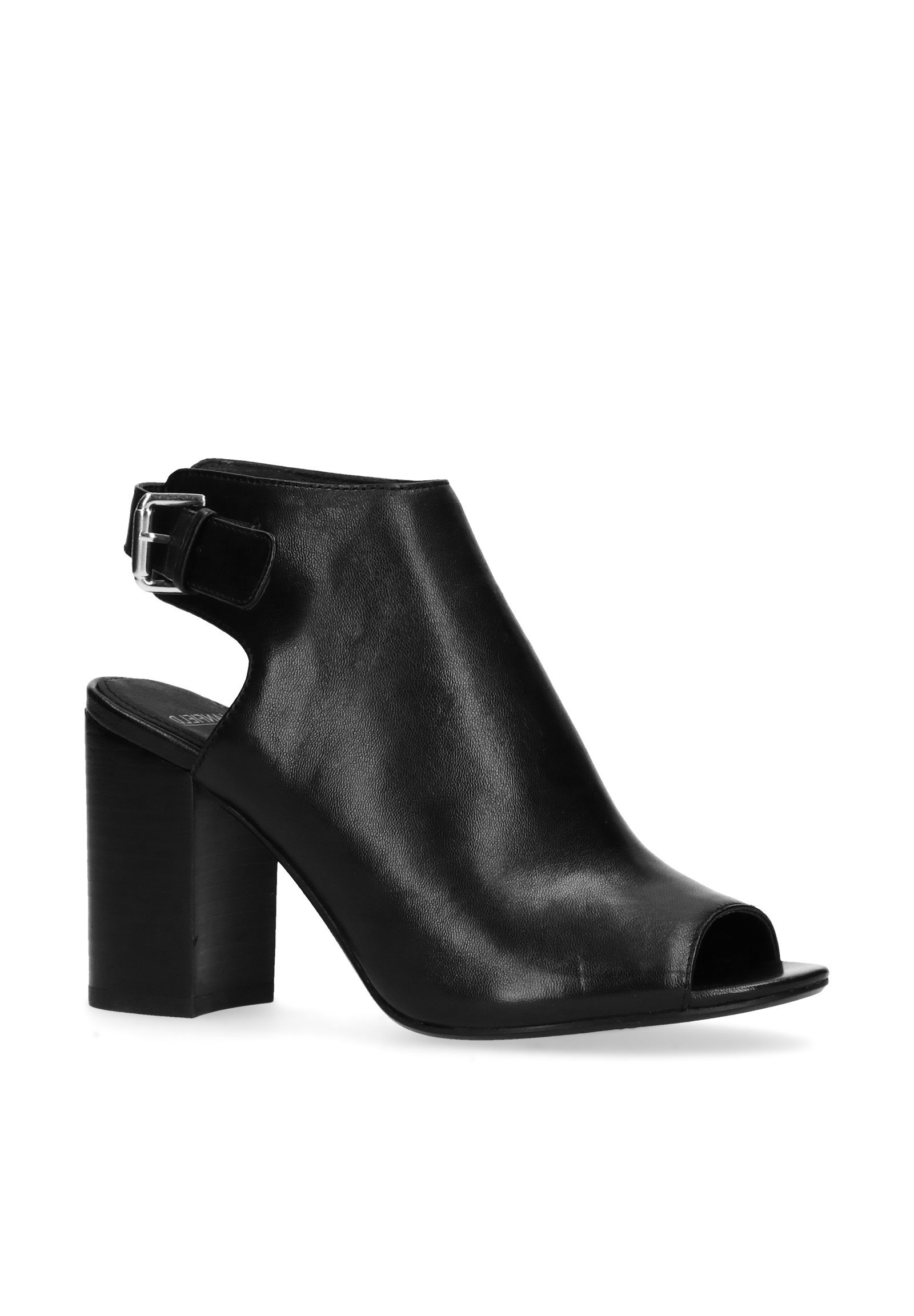 Manfield MIT PEEPTOE - Sandalen met hoge hak - black/zwart - Zalando.be