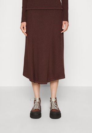 SKIRT - Gonna a campana - darkbrown