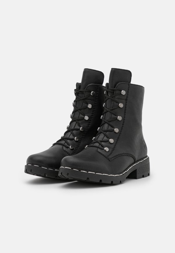Lace-up ankle boots - schwarz3