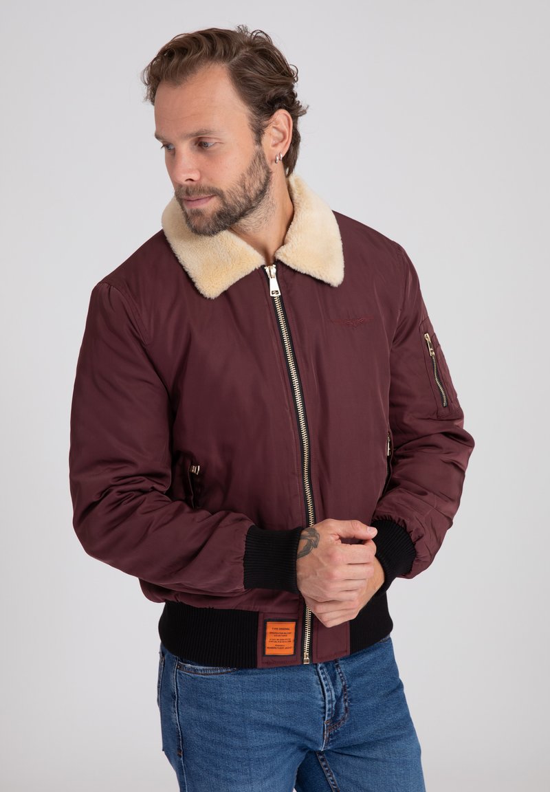 Bombers VERSMOLD - Bomberjacks - burgundy
