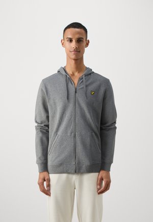 ZIP THROUGH HOODIE - Sudadera con cremallera - mid grey marl