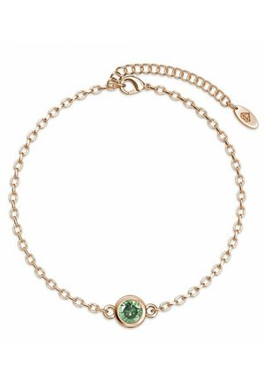BIRTH STONE -ET CRISTAL - Bracelet - or rosé vert clair