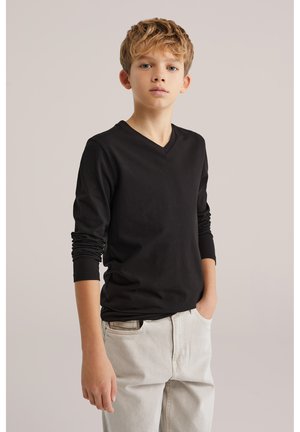 MET V-HALS - Ilgarankovis viršutinės dalies drabužis - black