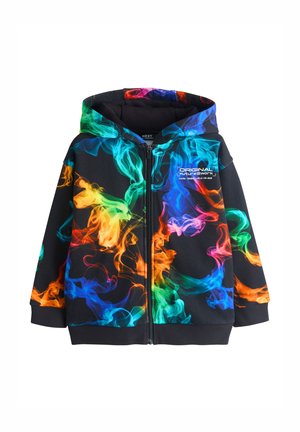 Next, REGULAR FIT - GRAPHIC ZIP THROUGH HOODIE  . - Sweatjakke - black/ multi