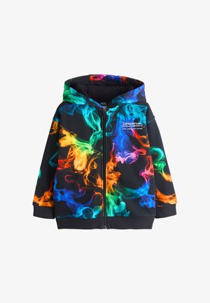 Next, REGULAR FIT - GRAPHIC ZIP THROUGH HOODIE . - Sweatjakke - black/ multi