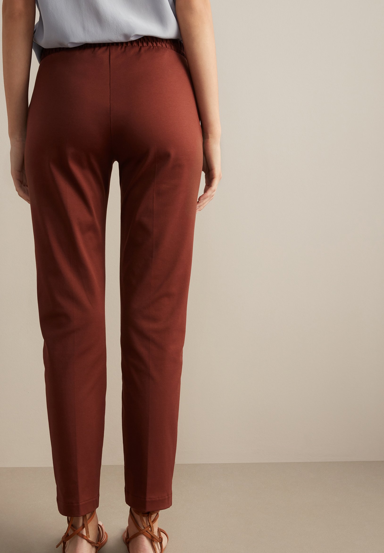 Falconeri ZIGARETTENHOSE - Pantaloni - mogano/marrone scuro - Zalando