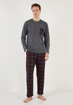 REGULAR FIT SET - Yöasusetti - anthracite