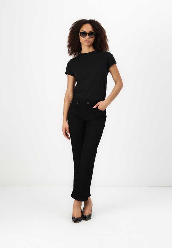 MID RISE - Flared Jeans - schwarz2