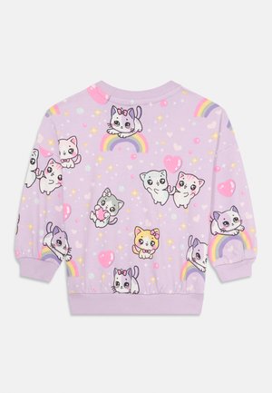 Lindex CATS AND RAINBOWS - Sweatshirt - light lilac