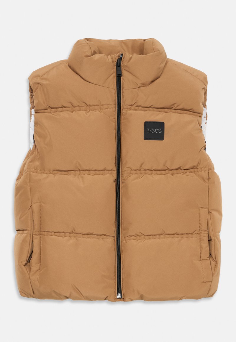 BOSS Kidswear Bodywarmer lichtbruin mêleerd BOSS Kidswear Bodywarmer lichtbruin mêleerd